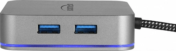 Docking station DeLOCK 87742 USB-C, 3x USB-A, HDMI, RJ-45, USB PD 87W, e hirtë