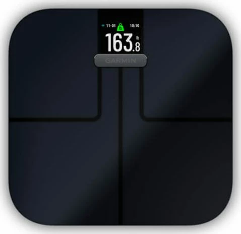 Peshore banjoje Garmin Index S2, 180 kg, me BMI/yndyrë/ujë/muskuj/kocka, me aplikacion, e zezë