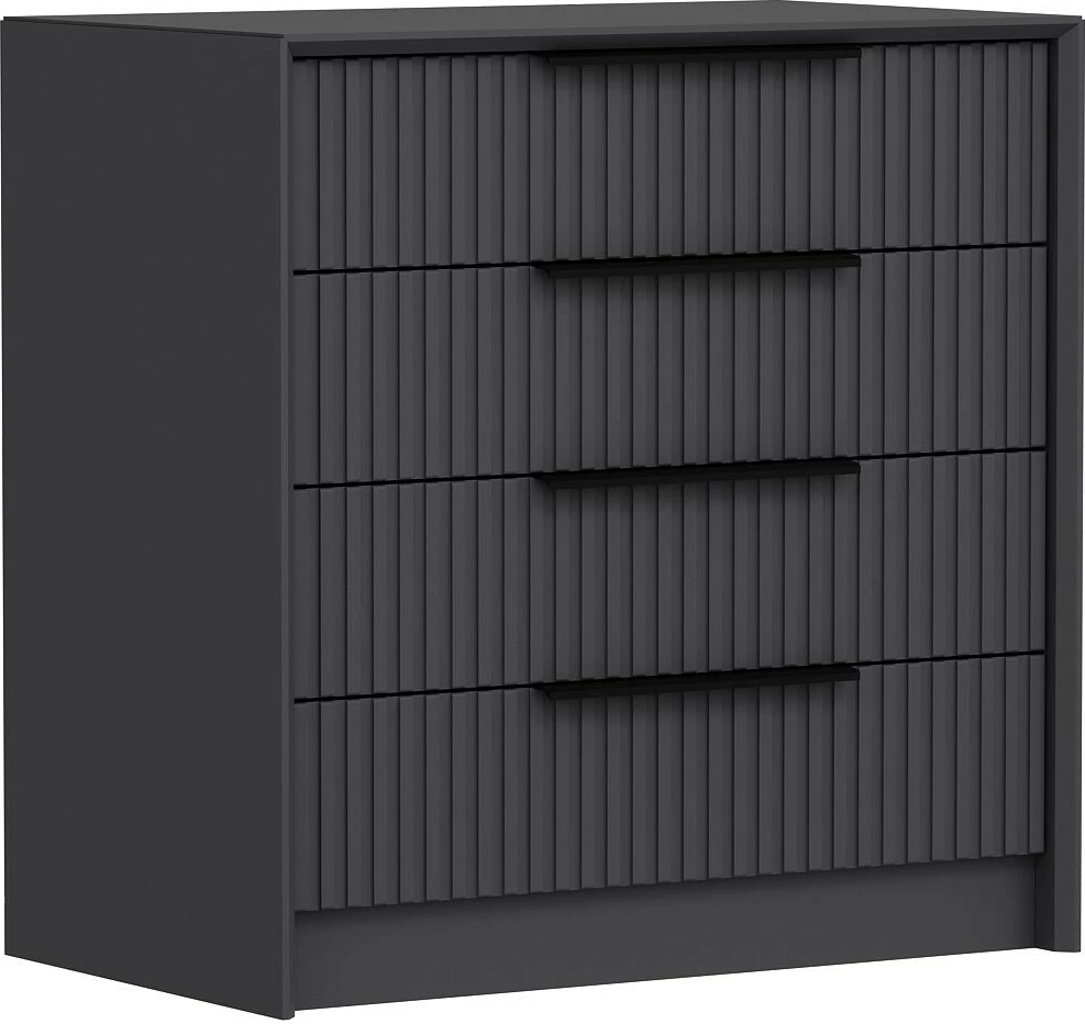 Komodë Hanah Home, Kale Luxe, anthracite, 72x77x45cm