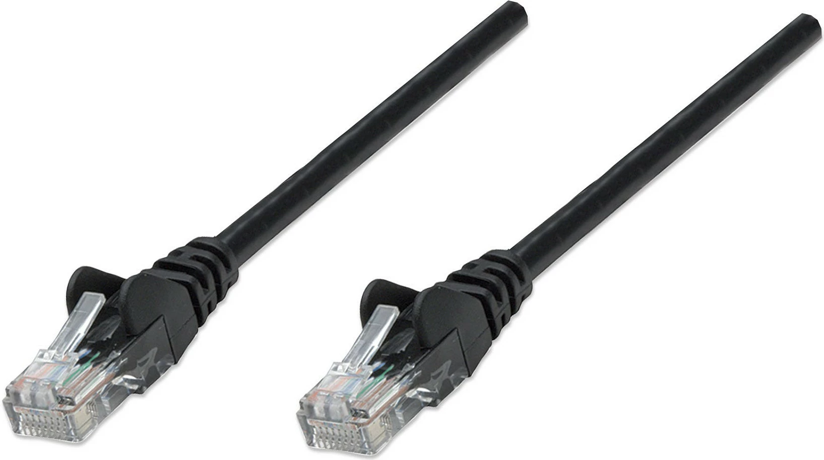 Kabllo rrjeti Intellinet Cat6a 0.25m S/FTP RJ45, e zezë