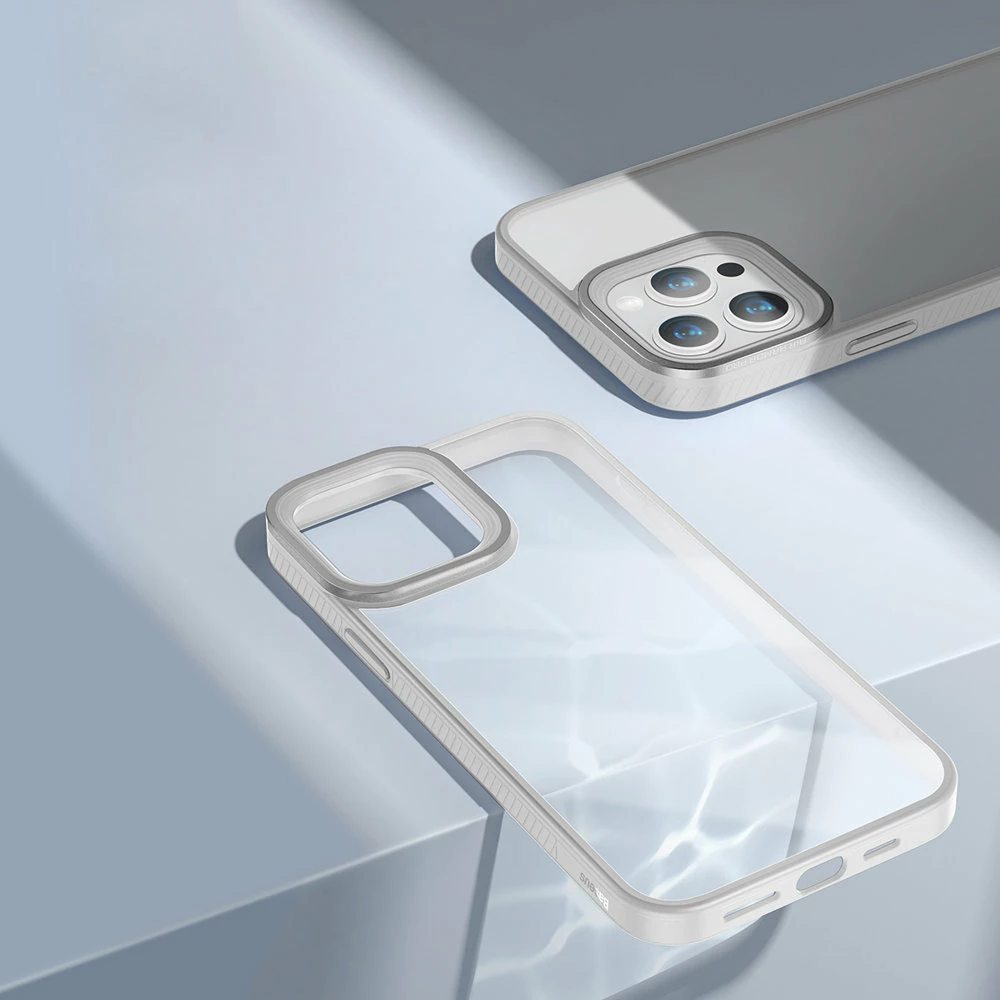 Mbështjellës Baseus Crystal Armor për iPhone 13 Pro, gri