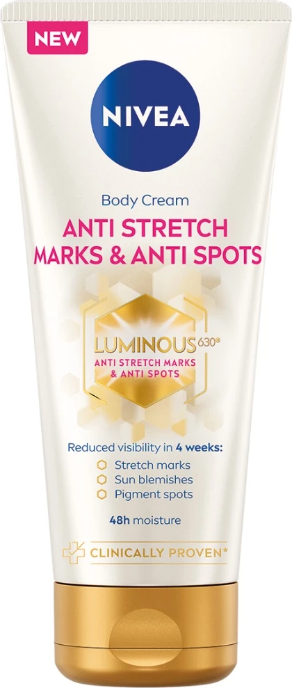Krem për trup për femra Nivea Luminous630 kundër strijave, 200ml
