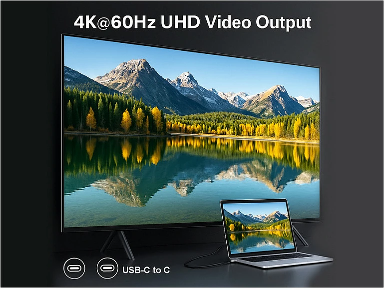 Kabllo USB4 USB-C në USB-C EQUIP 128384, 3m, 20Gbps, 4K@60Hz, USB PD, e zezë