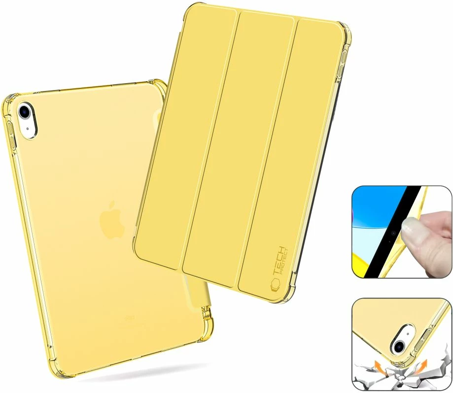 Mbështjellës Tech-Protect SC Pen Hybrid për iPad 10 (2022), Transparent-Verdhë