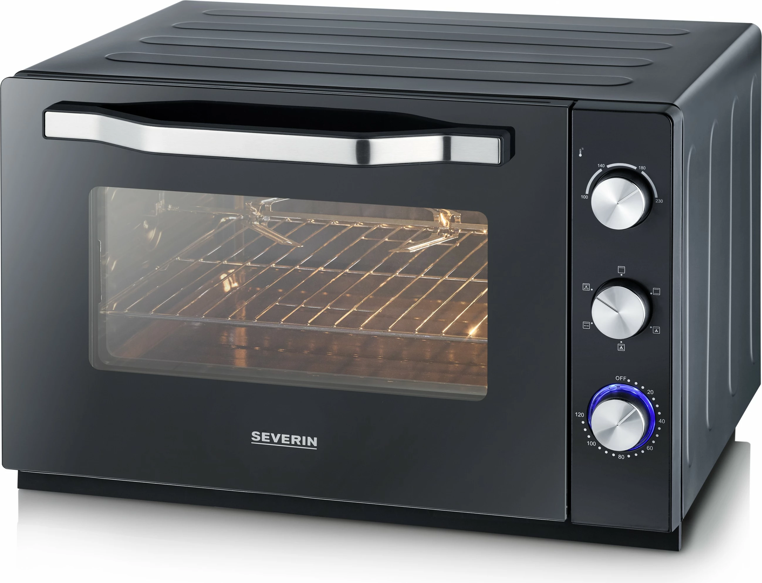 Furrë Severin TO 2073 XXL, 60 L, e zezë, freestanding