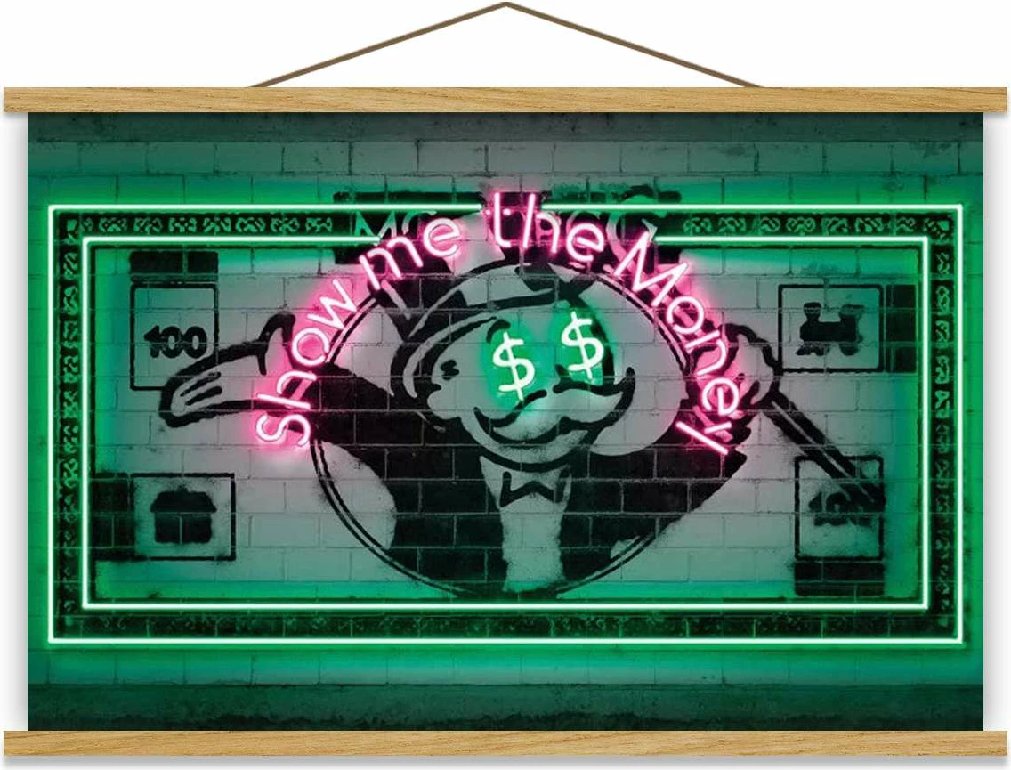 Pikturë dekorative me kornizë, shumëngjyrëshe, MRG62, 50x70cm