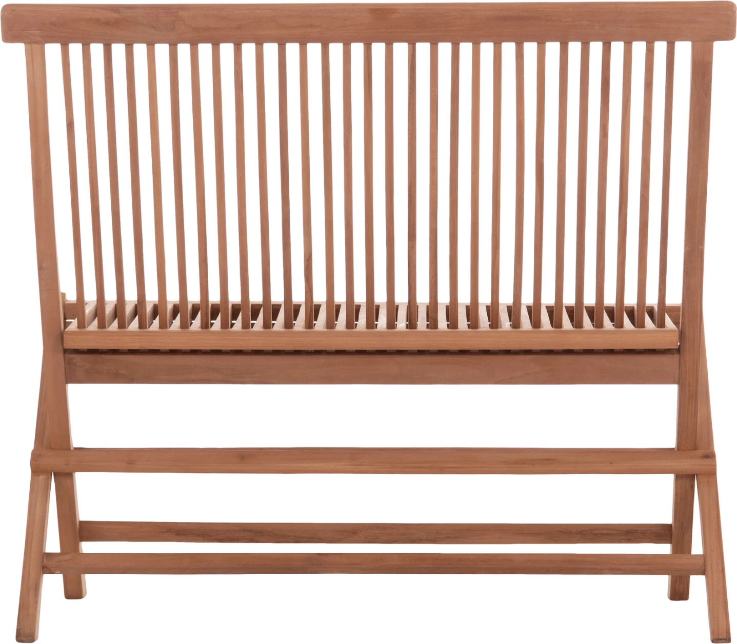 Bankë palosëse KENDALL, dru tik natyral, 100x47x89cm