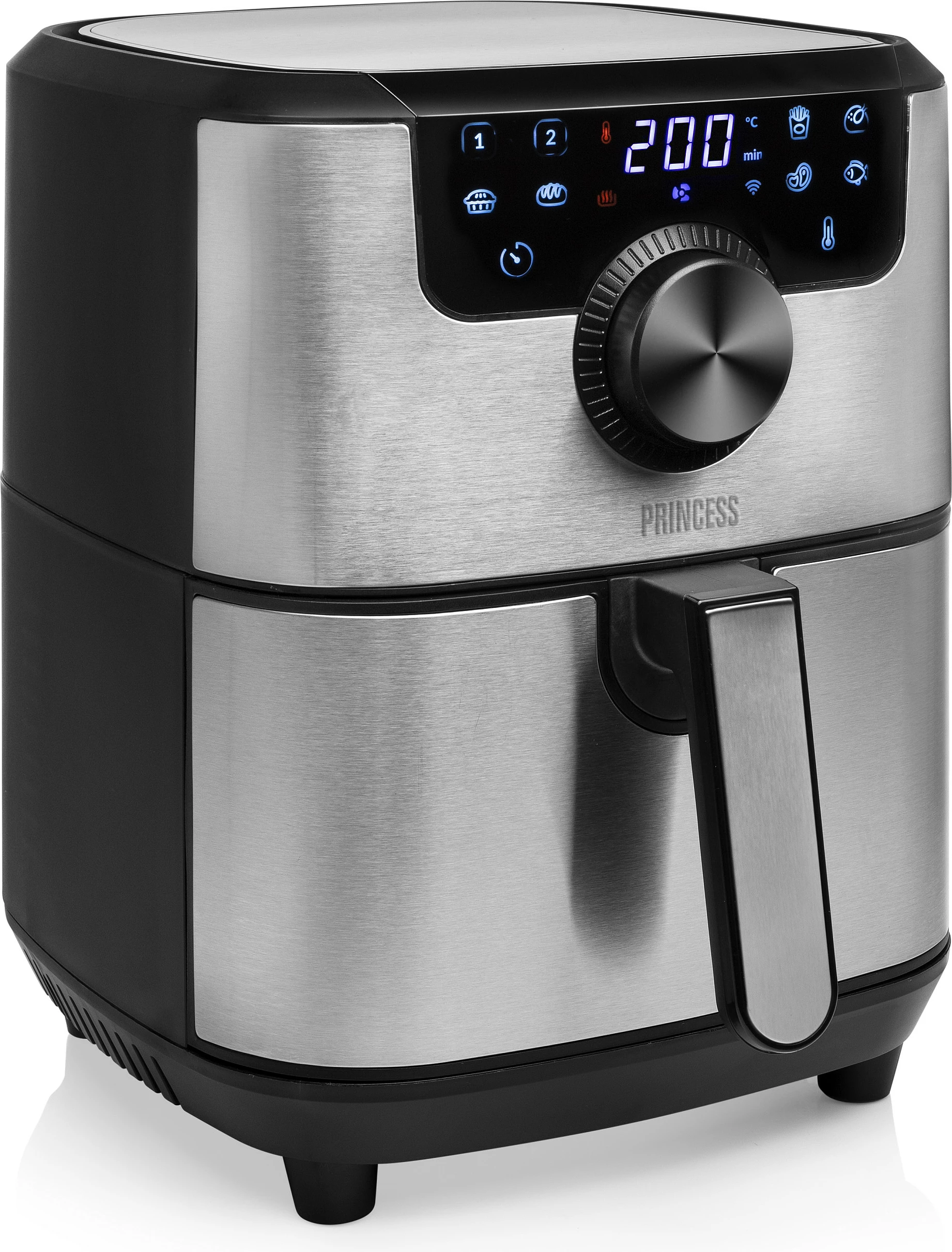 Fritezë me ajër të nxehtë Princess 1820741037, 4,5 L, inox/zezë