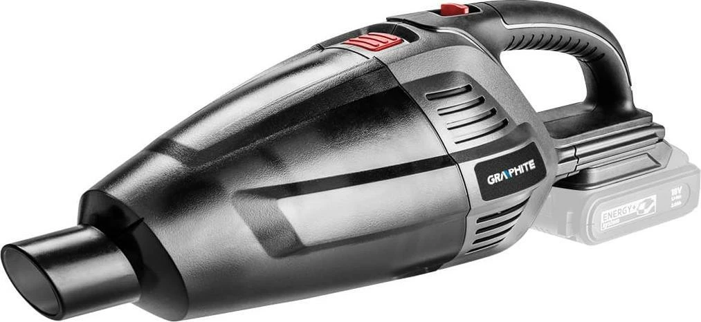 Fshesë me korrent dore/vertikale Graphite Energy+ 58G097, 18V, 0.5L, HEPA, pa bateri/pa karikues, grafit