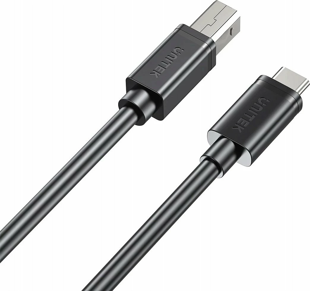 Kabllo Unitek C14140ABK03-1M USB-C në USB-B, 1 m, USB 2.0, e zezë