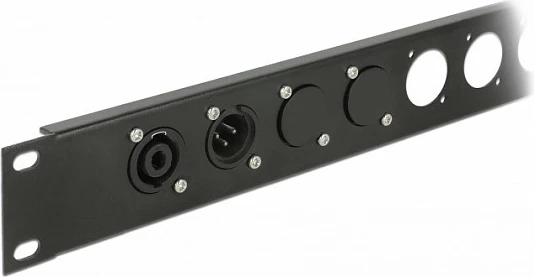 Mbajtës Keystone DeLOCK 1 Port për D-type metal, 24x24 mm, i zi
