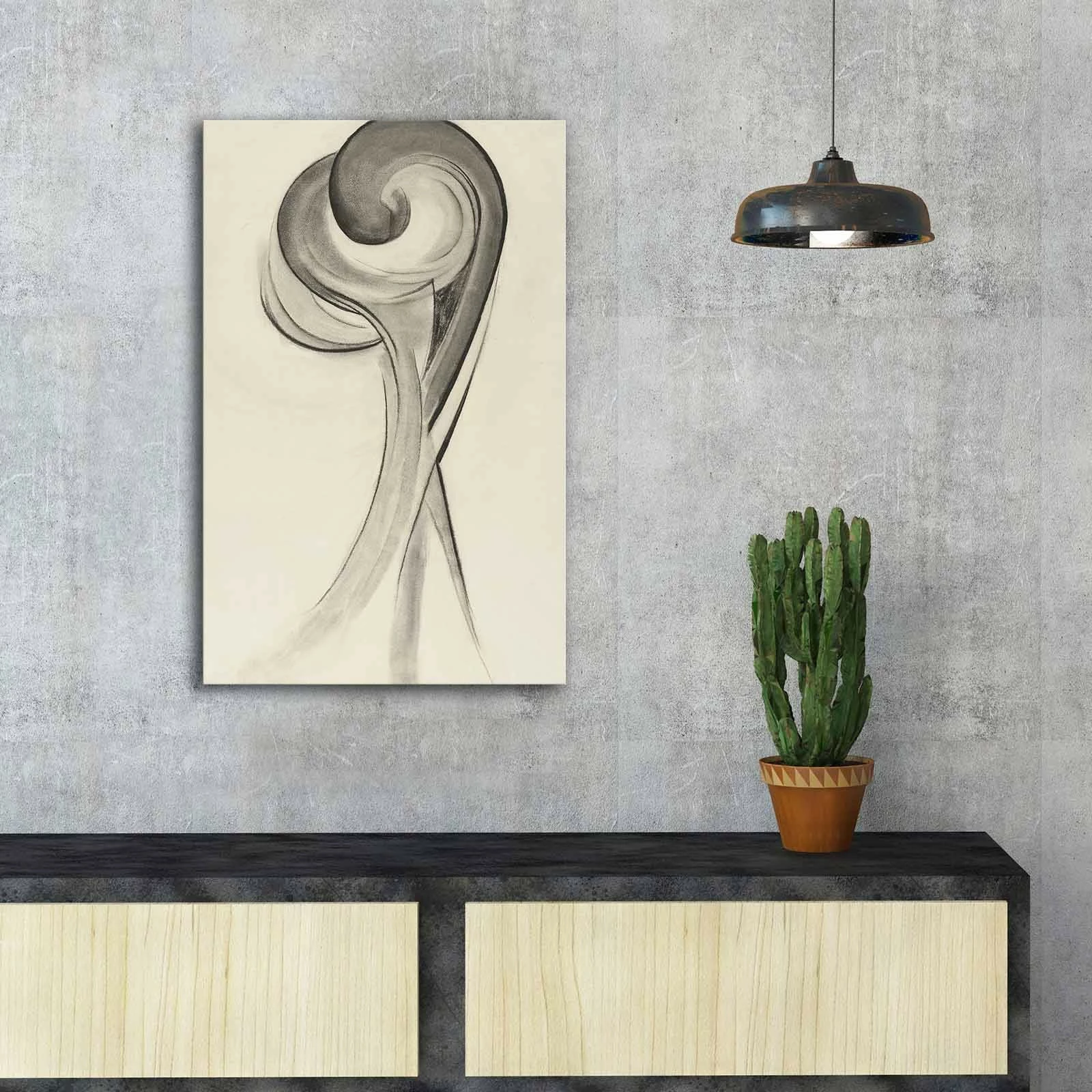 Pikturë dekorative në kanavacë Wallity, FAMOUSART-053, shumëngjyrëshe, 45x70cm