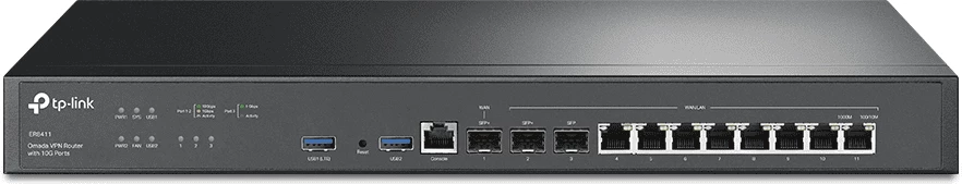 Router, TP-Link, ER8411, e zezë