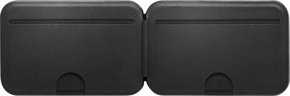 Mbështjellës/portofol MagSafe Spigen S314-2 Slim Fold Tripod Wallet, 3 vende për karta, PU leather, me mbajtëse stand, i zi, 1 copë