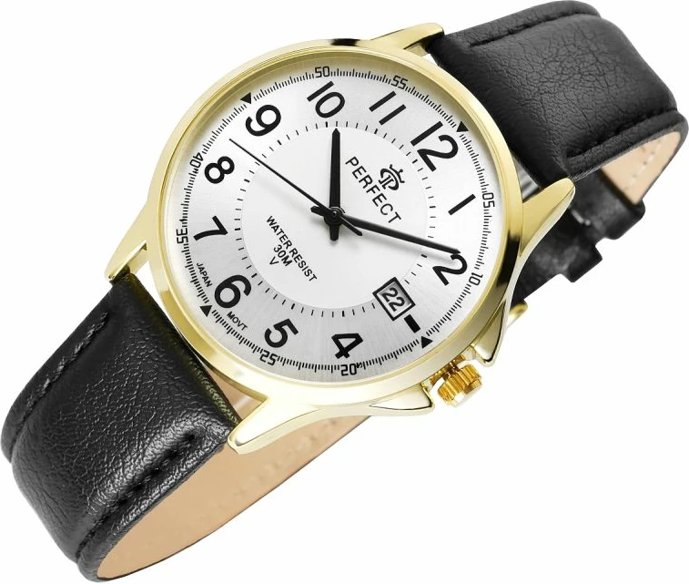 Orë dore për meshkuj PERFECT, e zezë