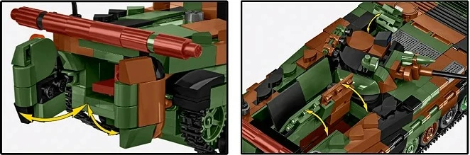 Set blloqe ndërtimi, Cobi, BWP-1 COBI-2630, 756 elemente 1:35, 2-në-1 PL/UKR, kamuflazh