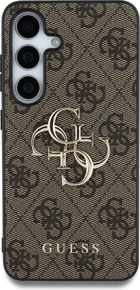 Mbështjellës Guess Big 4G Logo Classic Logo për Samsung Galaxy S25 Plus, Kafe