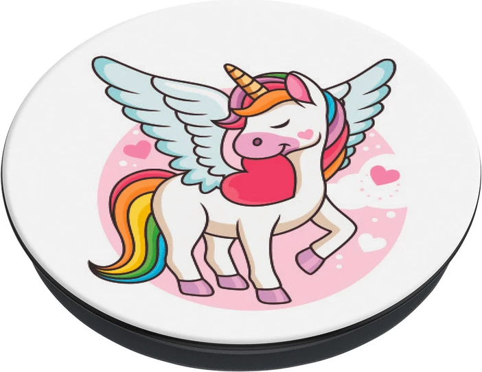 Mbajtëse/stand për celular POPSOCKETS PopGrip Basic 16139, Unicorn, multikolor