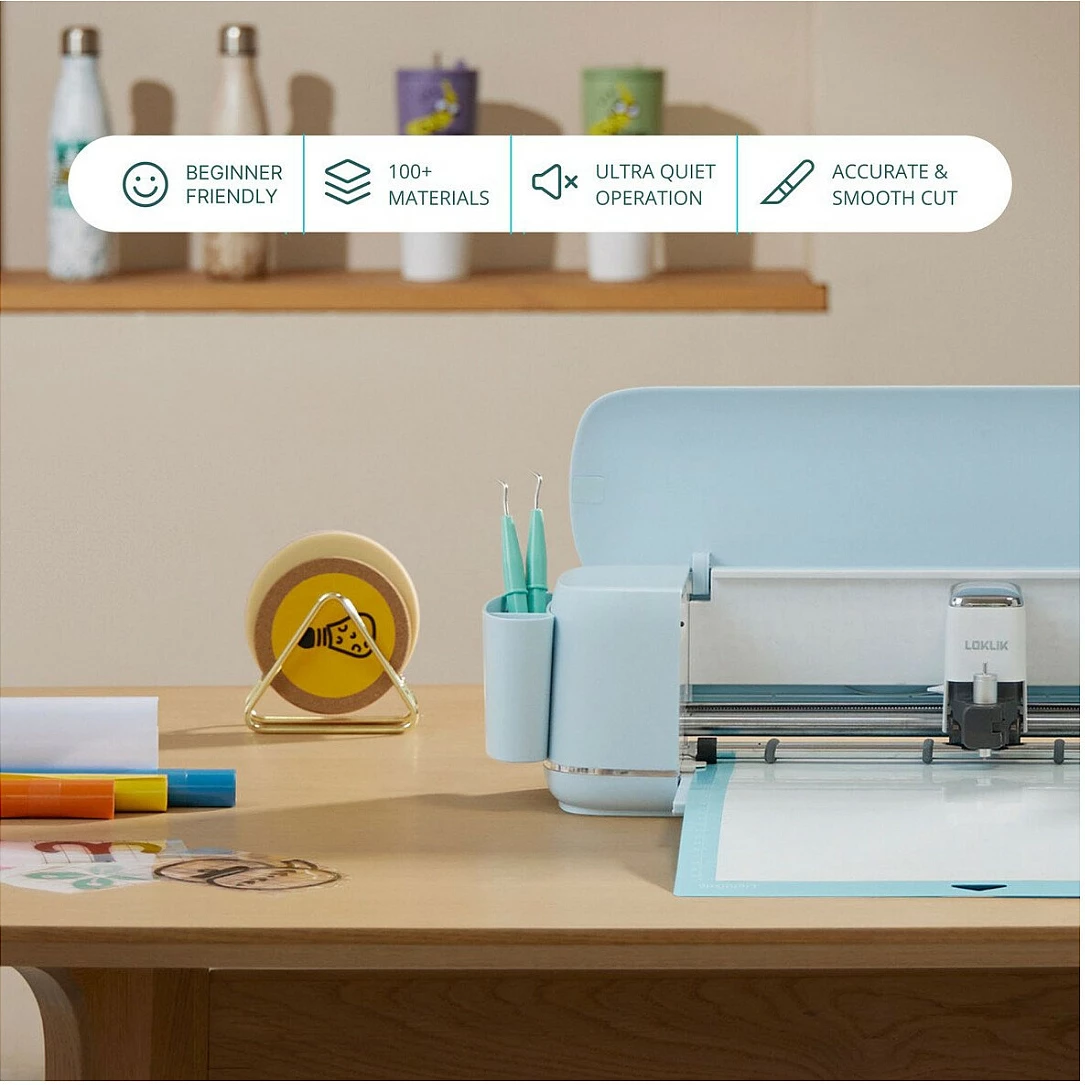 Makineri prerëse LOKLiK iCraft, Bluetooth, USB, lidhje pa kabllo, 36 W, e bardhë