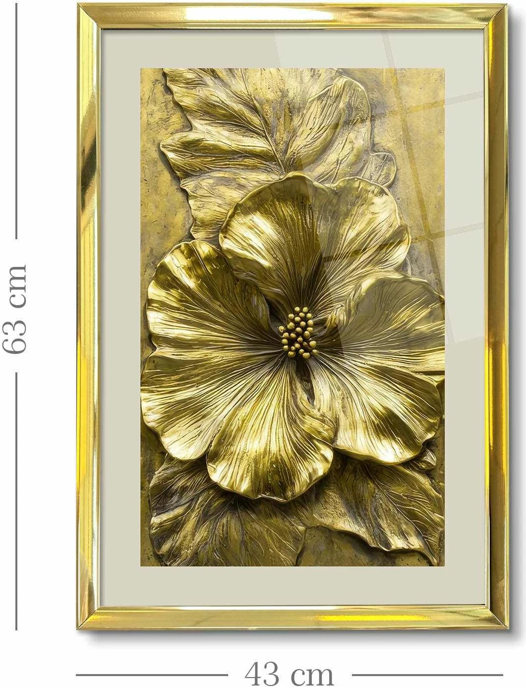 Pikturë dekorative me kornizë, Wallity, 4363Kromaltınct - 012, shumëngjyrëshe, 43x65cm