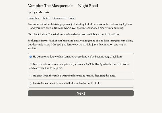 Vampire: The Masquerade - Night Road EN Global