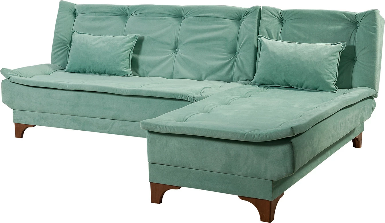 Kënd-sofë krevati Atelier del Sofa, kënd i djathtë, ngjyrë deti e gjelbër