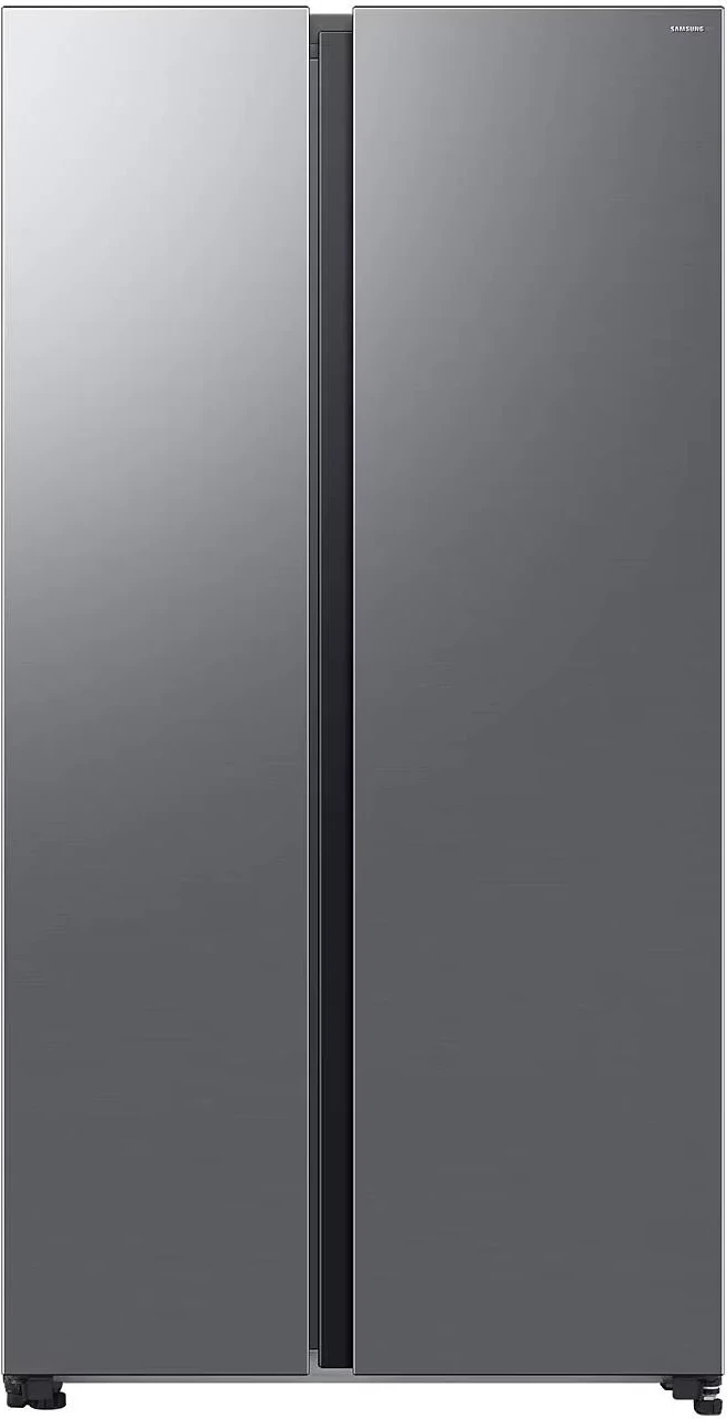 Frigorifer side-by-side Samsung RS70F65QDTEO 659L AI Twin Cooling Plus SpaceMax shpërndarës ujë/akull Wi‑Fi klasa D, argjendtë mat