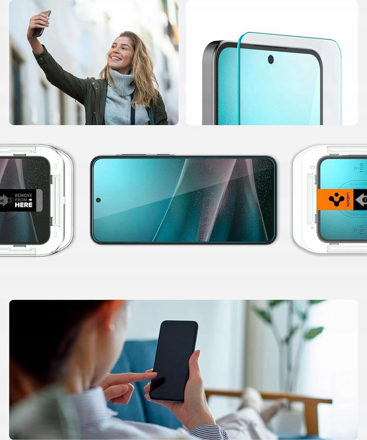 Xham i kalitur Spigen Glas.TR EZ Fit për Galaxy A36 5G, transparent, 2 copë