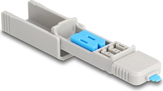 Bllokues porti DisplayPort DeLOCK, set 4 copë me çelës/mjet mbyllës, blu/gri
