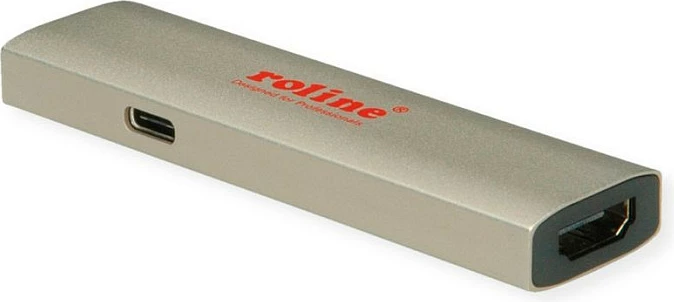 Adapter USB-C në HDMI ROLINE 14.01.3478, 8K@60Hz, Plug and Play, zi/ari