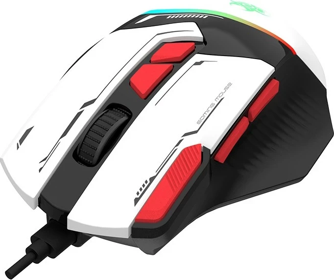 Maus gaming Tracer GameZone Spectra, USB e lidhur, 7200 DPI, RGB, e bardhë