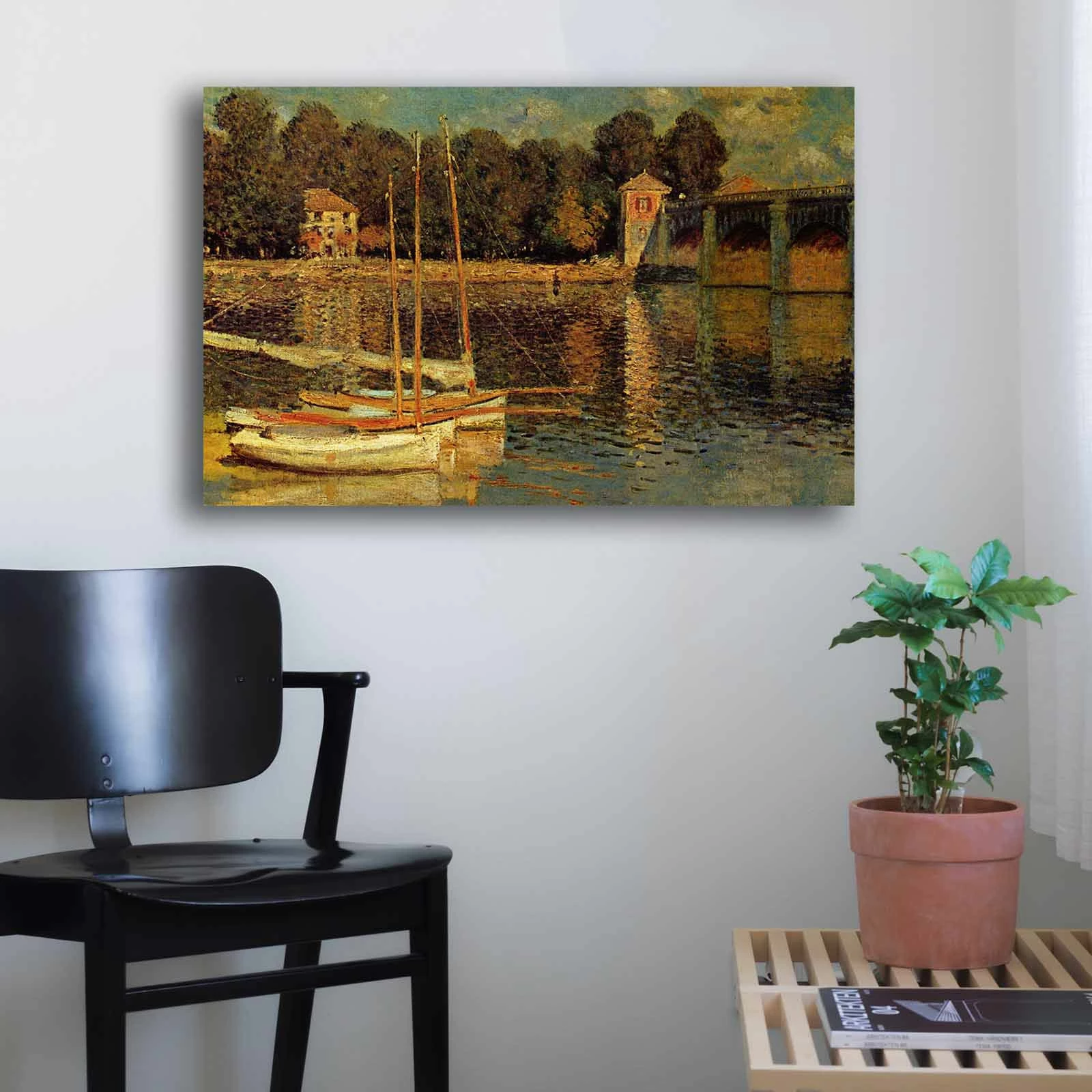 Pikturë dekorative në kanavacë Wallity, 4570MONET011, shumëngjyrëshe, 45x70cm
