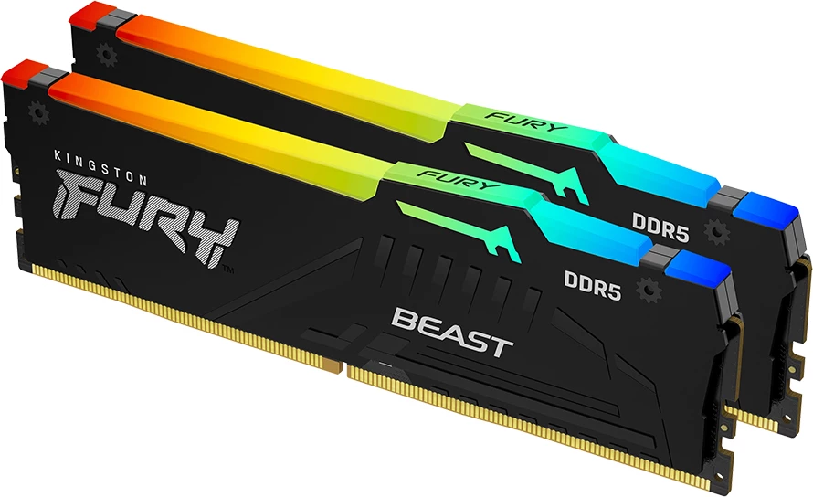 RAM Memorje Kingston FURY Beast RGB EXPO 32GB (2x16GB) DDR5 5600MT/s CL36 DIMM, RGB