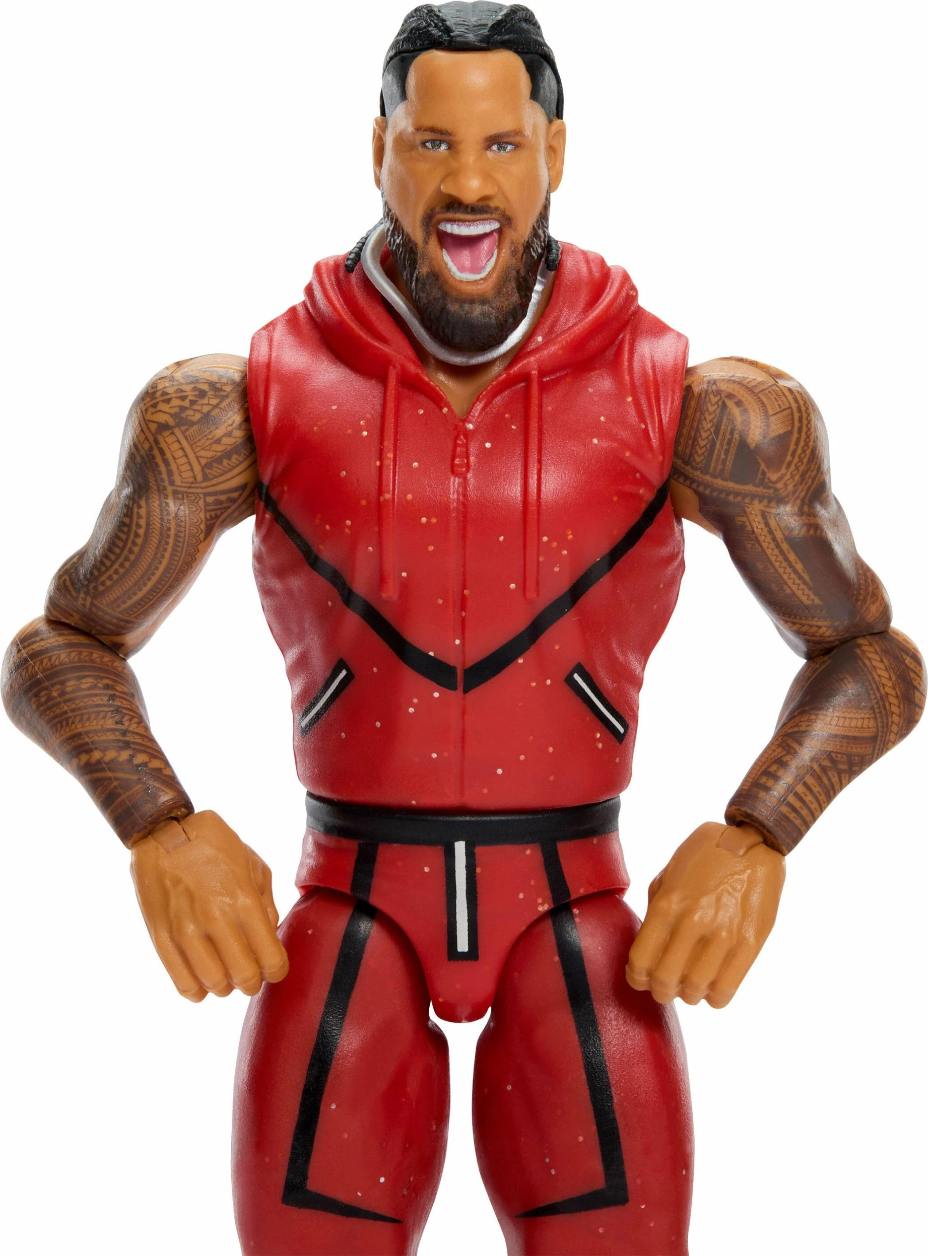 Figurinë aksioni Mattel WWE Main Event Series Jimmy Uso JHH88 15 cm, e kuqe