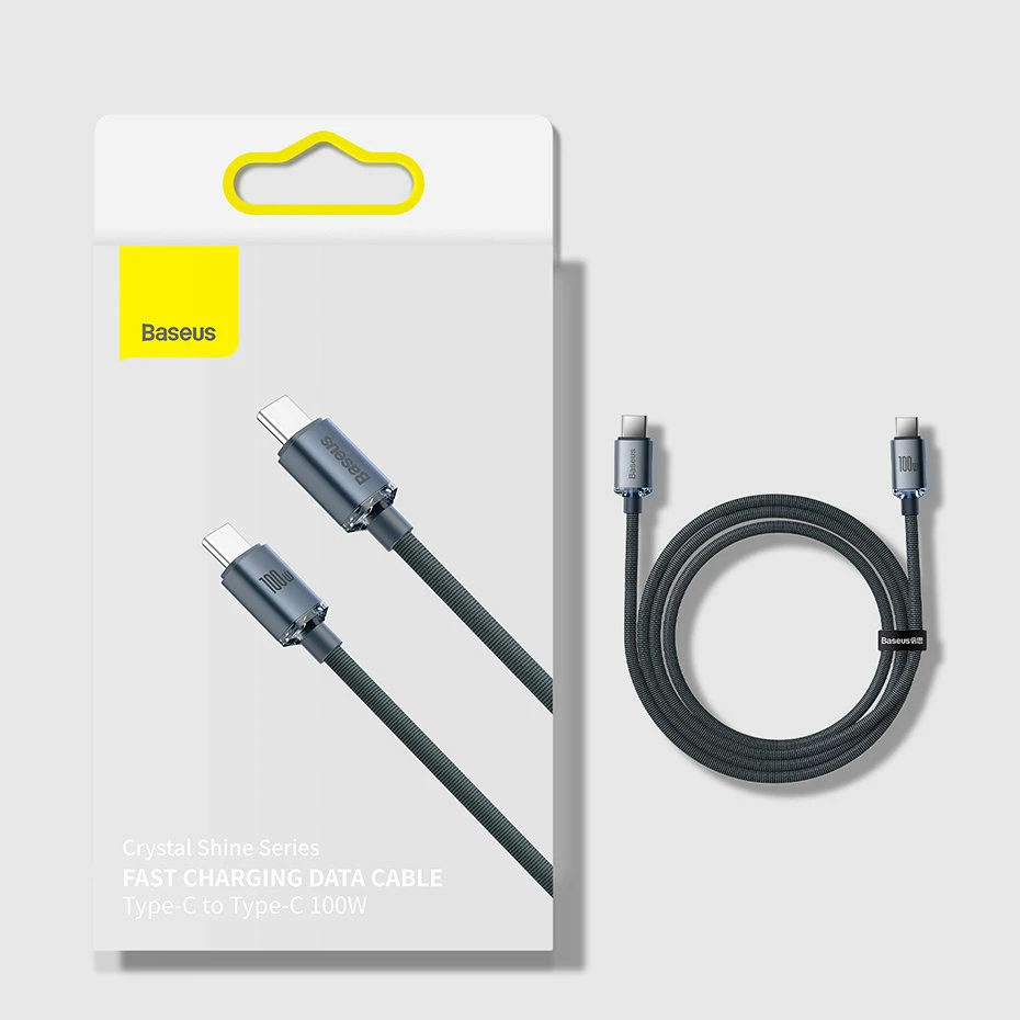Kabllo USB-C në USB-C Baseus CAJY000701, 1.2m, 100W, Vjollcë