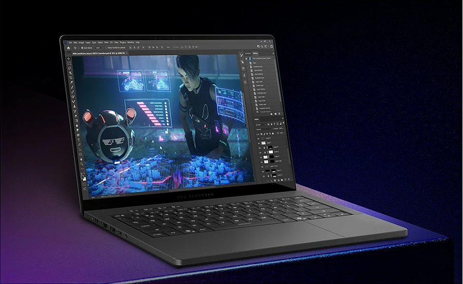Laptop gaming ASUS ROG Zephyrus G14 GU405AW-SY033W, Ultra 9 386H, 64GB RAM, 2TB SSD, GeForce RTX 5080 16GB, 14" 2880x1800, Windows 11 Home, Eclipse Gray
