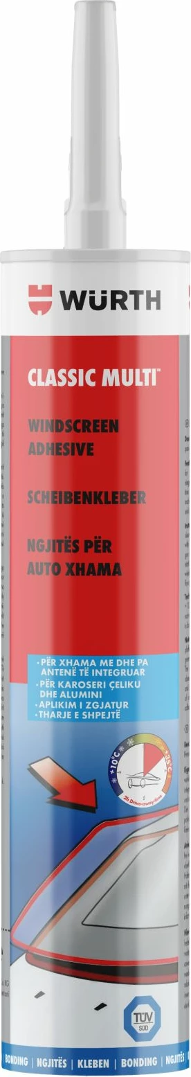 Ngjitës për auto-xhama Würth, CLASSIC MULTI, 310ml