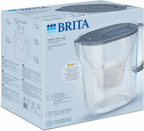 Kanicë filtruese uji Brita Style Essential XL 3.6 L + filtër MAXTRA PRO Pure Performance, blu, 1 copë