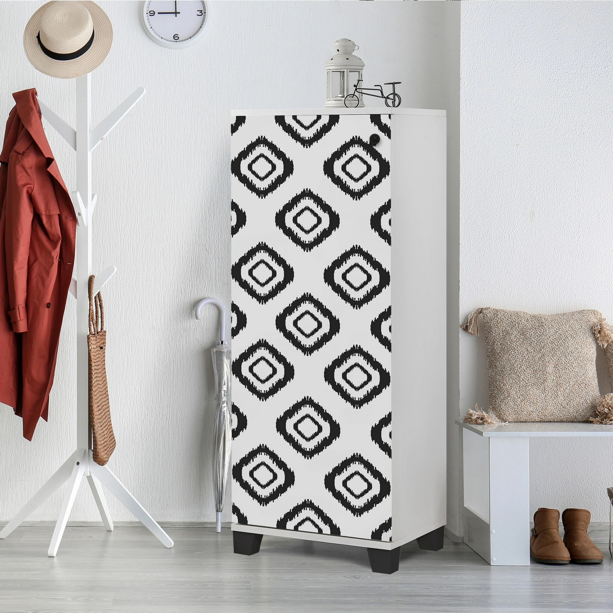 Dollap këpucësh Skye Decor, Filinta Fas, bardhë