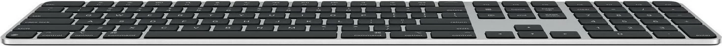 Tastierë Apple Magic Keyboard USB-C, Touch ID, me numpad, ngjyrë e zezë-gri
