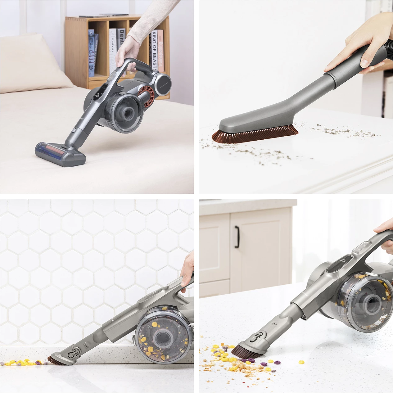 Fshesë me korrent pa kabllo JIMMY H9 Pro, 600 W, 0.6 L, gri/portokalli, me ekran LED