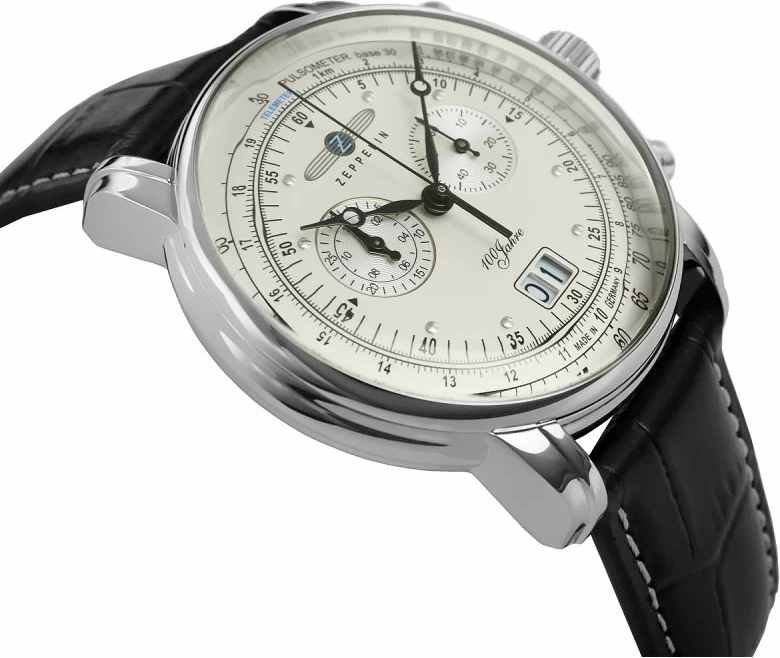 Orë dore për meshkuj Zeppelin, e zezë