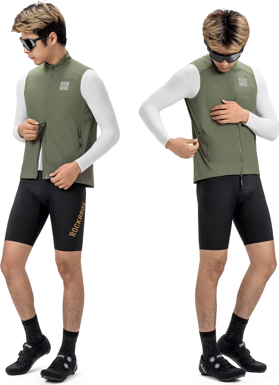 Jelek çiklizmi kundër erës Rockbros YDMJ003, XL, i gjelbër