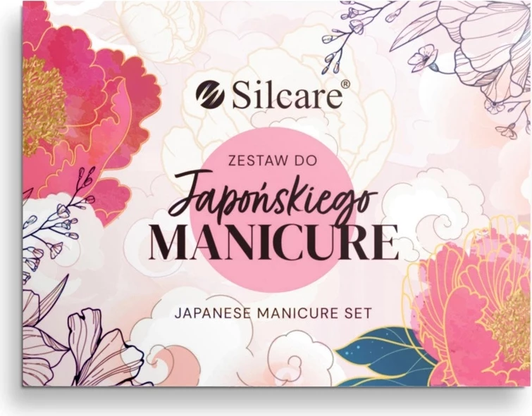 Set për manikyr japonez Silcare për femra, 12 copë, multi
