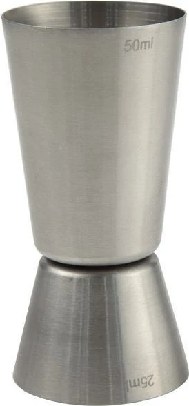 Jigger, Bar Up, 25/50 ml, çelik inox, Ø43 x 85 mm