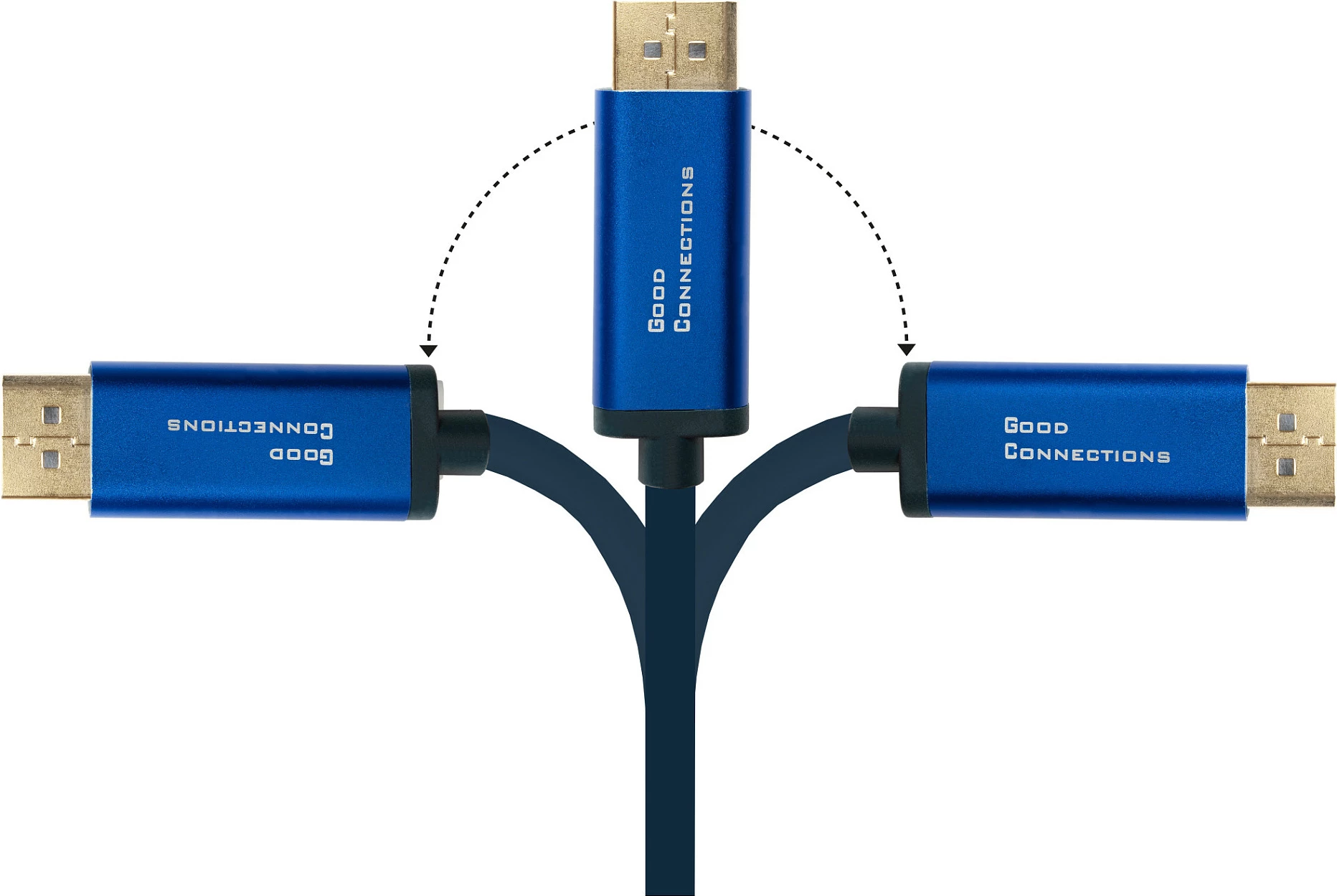 Kabllo USB-C në DisplayPort GoodConnections 4812-CSF020B, 2 m, 4K 60Hz, e kaltër