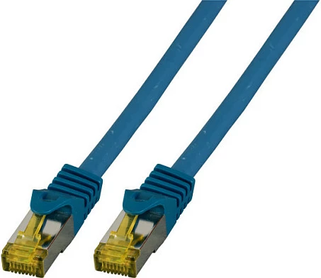 Kabllo rrjeti EFB Elektronik RJ45 Patch Cat6a S/FTP LSZH 30m, blu