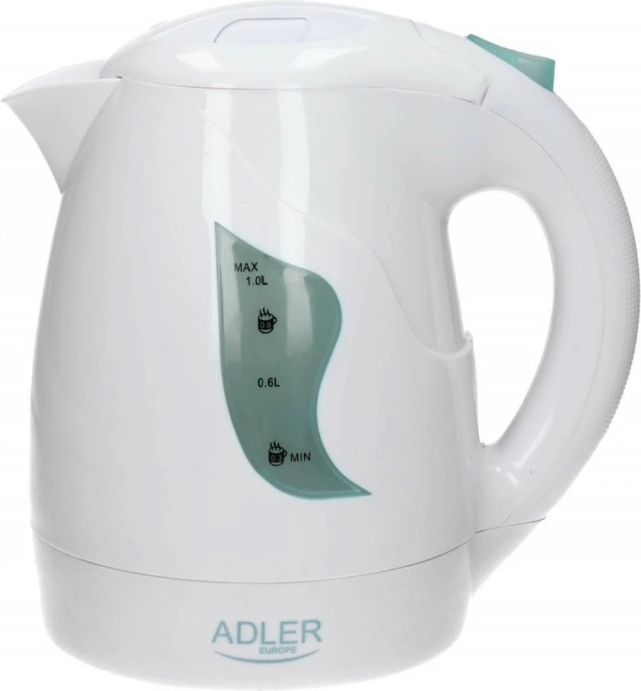 Ibrik elektrik Adler AD 08, 1L, 850W, i bardhë