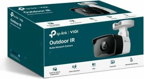 Kamerë sigurie bullet TP-LINK VIGI C320I 6mm, 2MP FHD, PoE, IR, IP67, bardhë/zi