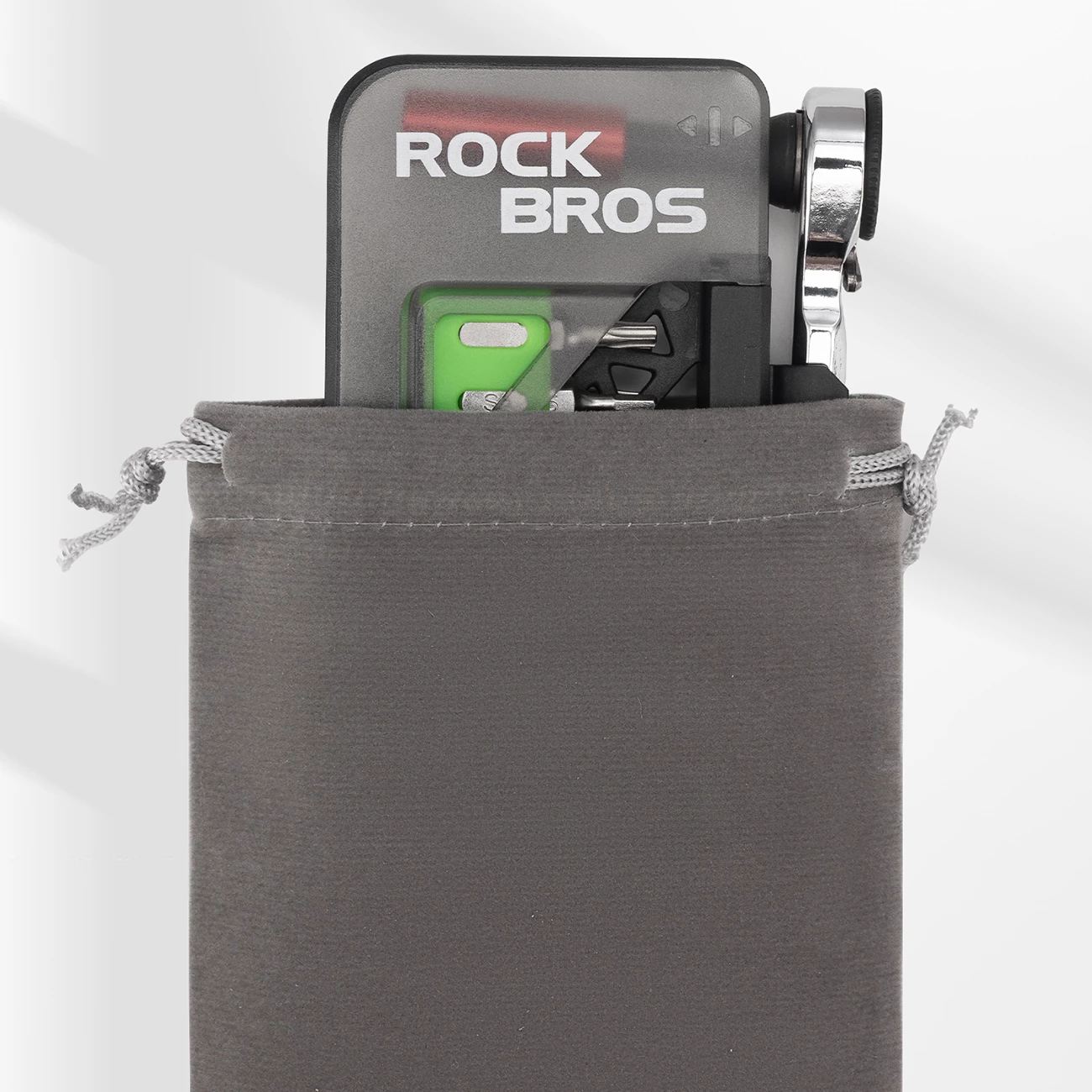 Set veglash për biçikletë Rockbros Mini Ratchet Tool Set, 12 bita, gjelbër transparent